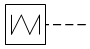 Привод механической пружиной - обозначение на схеме (вариант 3).