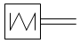 Привод механической пружиной - обозначение на схеме (вариант 4).